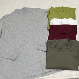 💕 Bundle of 5 Lands’ End Mock Neck Super -T